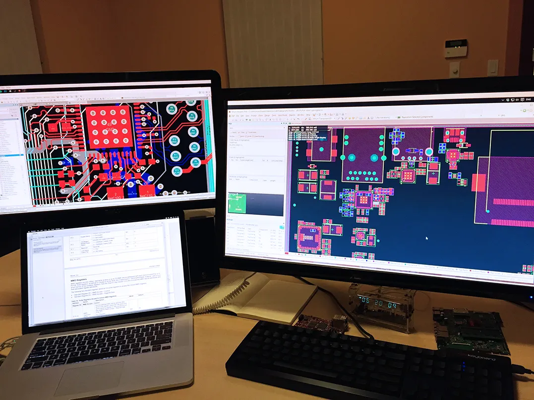 Beginning the PCB layout in Altium