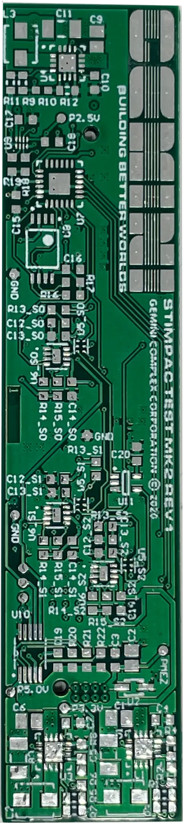 The Stimpac Test MK2 Rev 1 prototype board