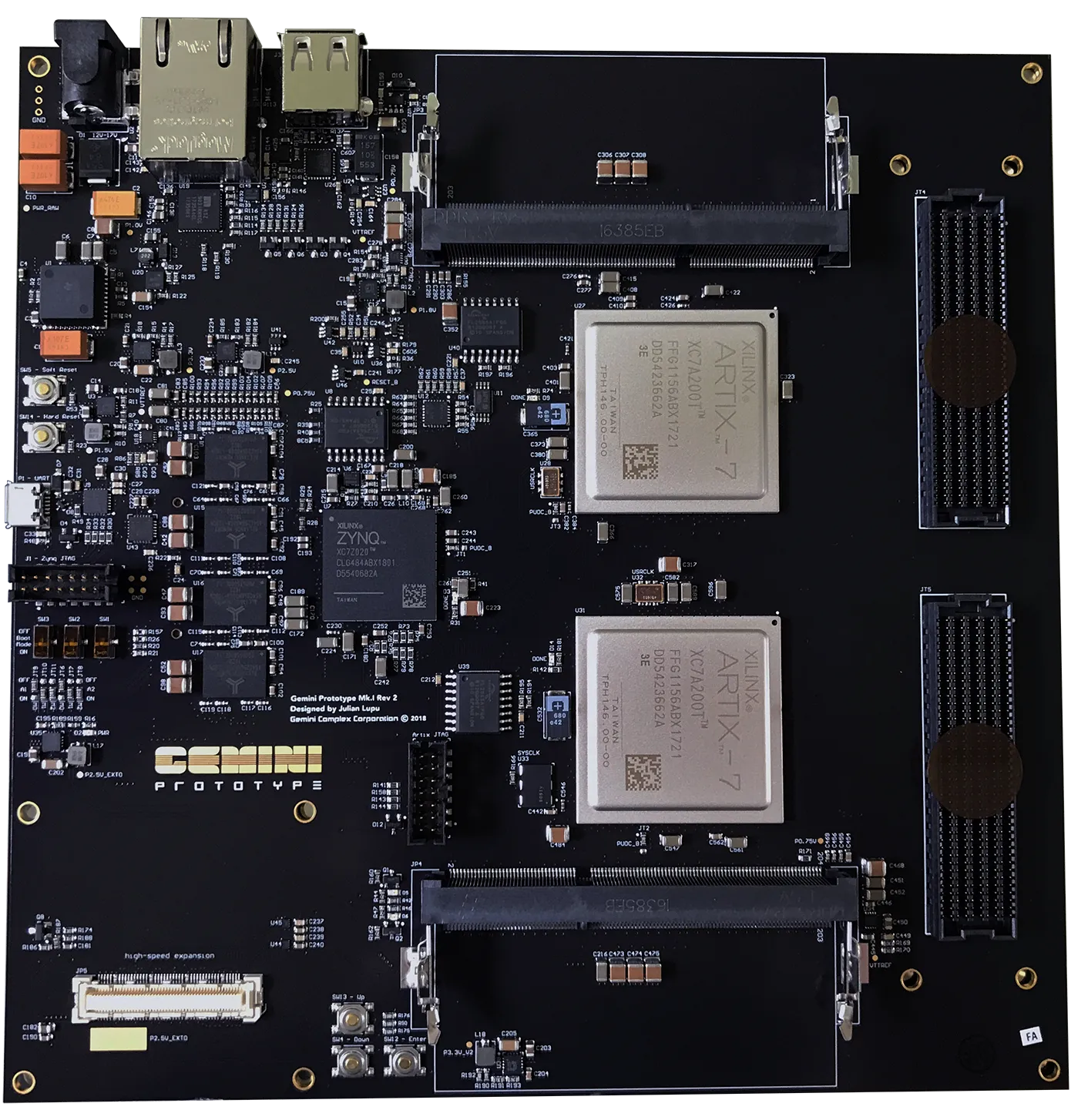 The assembled Gemini Tester Mk.I board